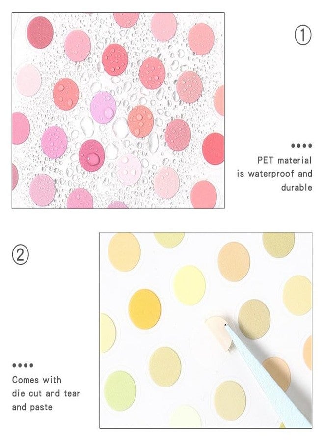 SAMVARDHAN Round Dot Journaling Stickers Set - 24 Sheets | Pastel, Vintage & Patterned Circle Stickers for Bullet Journals, Planners, Scrapbooking, Study Notes, DIY Crafts & Aesthetic Stationery - Image 3